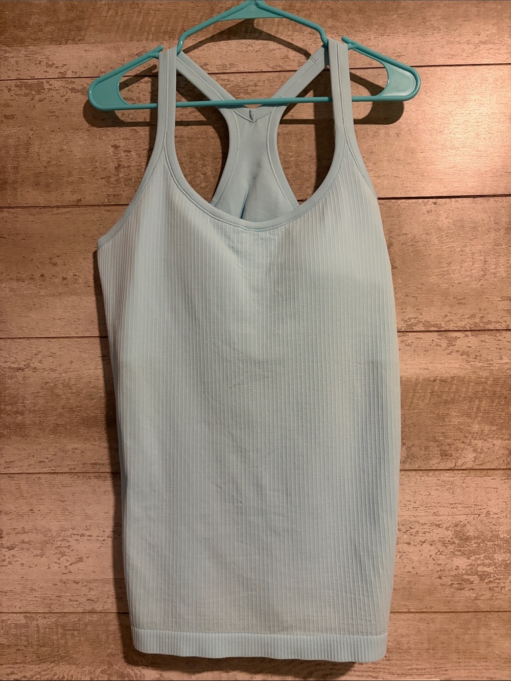 New Lululemon Light Blue Ribbed Racerback Tank Top